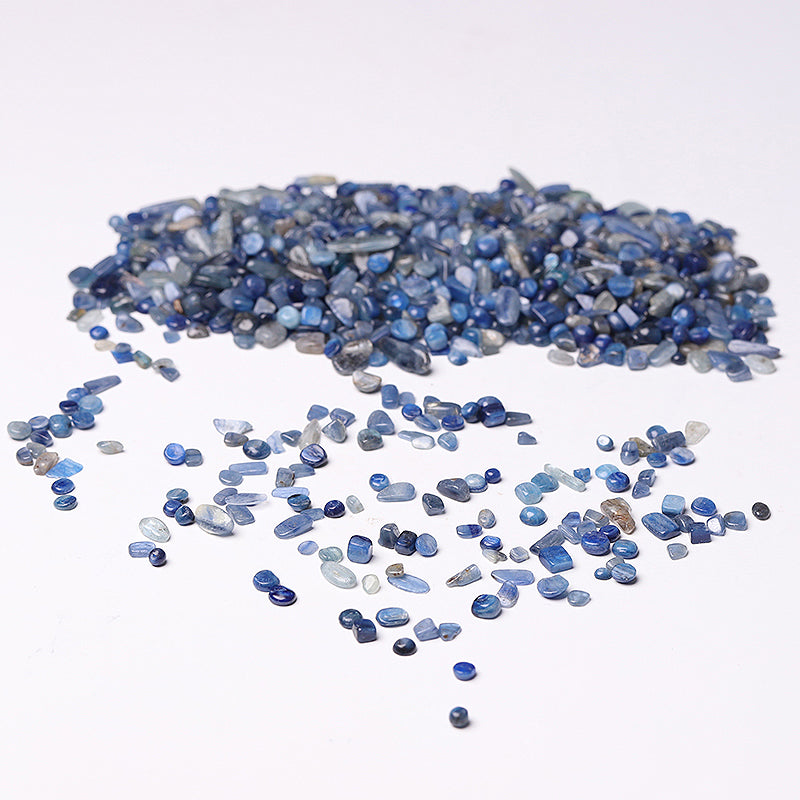 5-7mm Natural Blue Kyanite Tumbled Stones