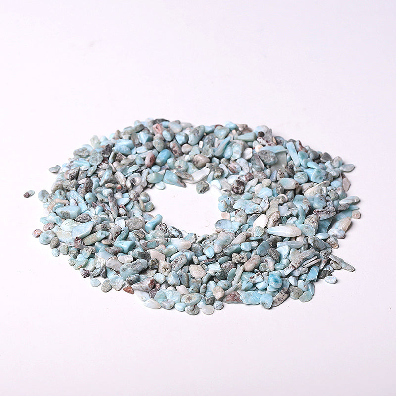 5-7mm Natural Larimar Chips Crystal Stones for Healing
