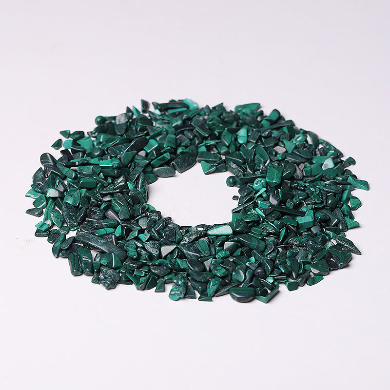 5-7mm Natural Malachite Raw Crystal Chips