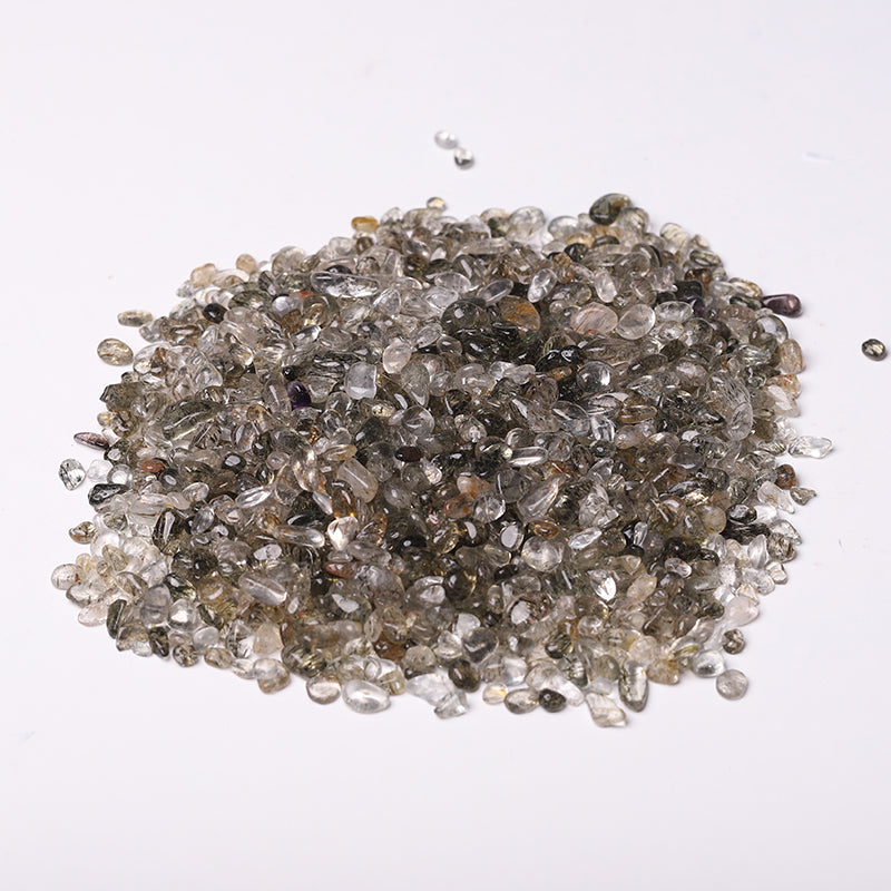 5-7mm Natural Rutilated Quartz Chips for Crystal Healing
