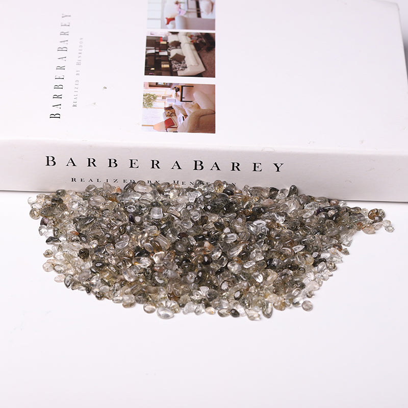 5-7mm Natural Rutilated Quartz Chips for Crystal Healing