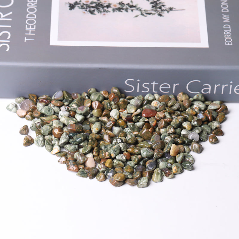 5-7mm Rainforest Jasper Healing Chips for Peace & Rituals