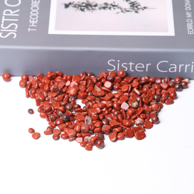 5-7mm Red Jasper Healing Crystal Chips for Energy Balance