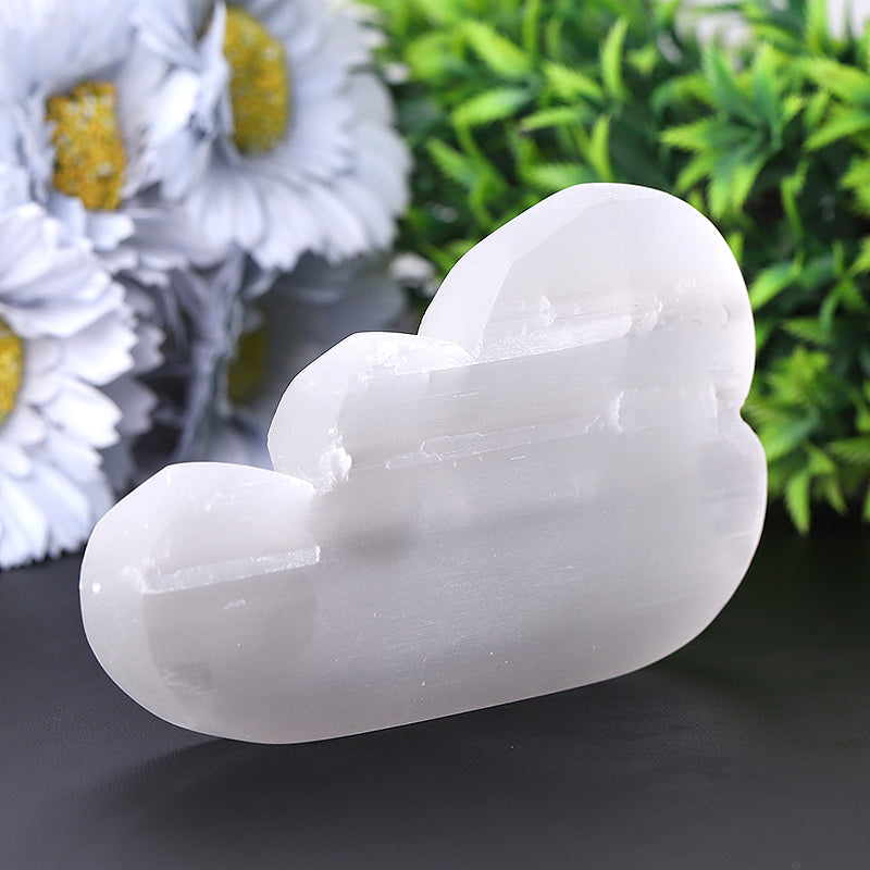 5 inch Selenite Cloud Carving for Meditation & Healing