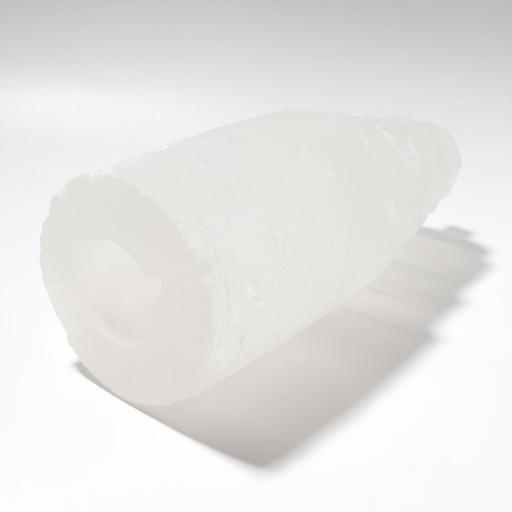 5-inch White Selenite Tower for Meditation and Energy Healing