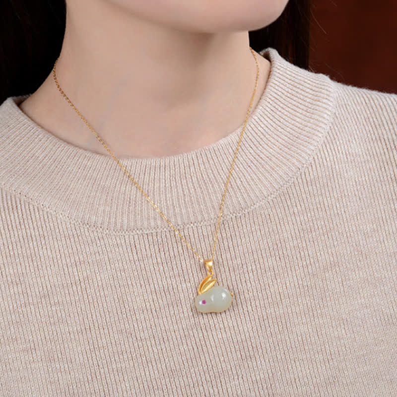 925 Sterling Silver Hetian Jade Luck Ring Earrings Necklace Pendant