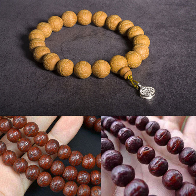 15mm Bodhi Seed Wrist Mala for Luck & Auspiciousness