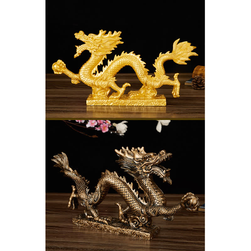 Feng Shui Chinese Dragon Statue Decoration for Prosperity