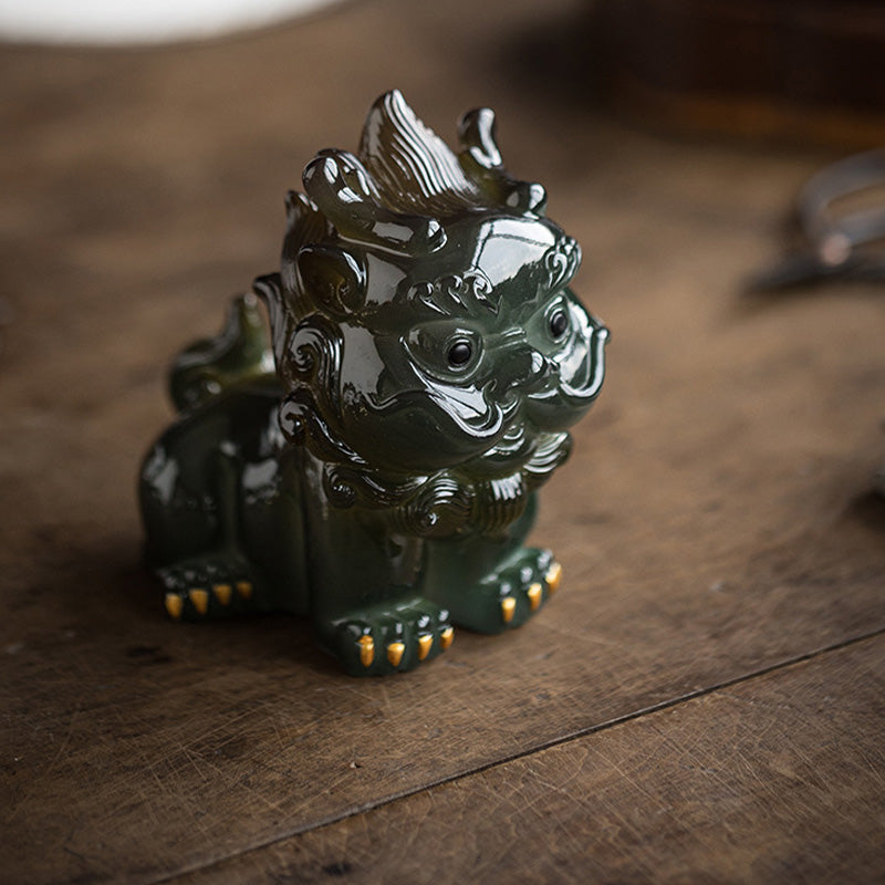 Color Changing PiXiu Resin Tea Pet | Zen Home Decor