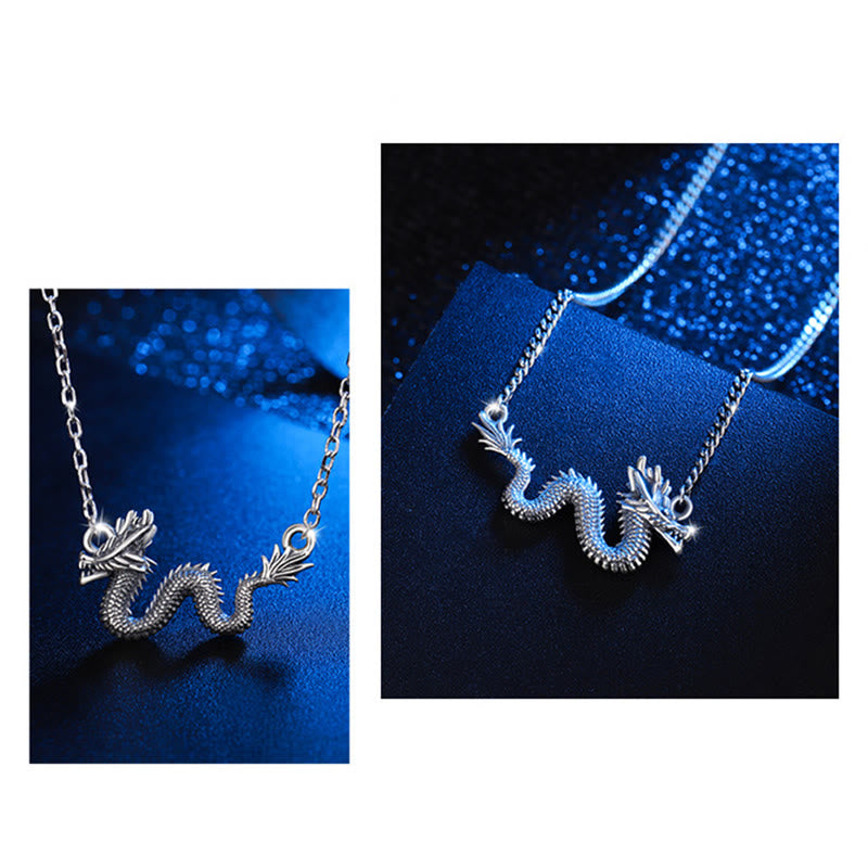 925 Sterling Silver Dragon Necklace | Protection & Strength
