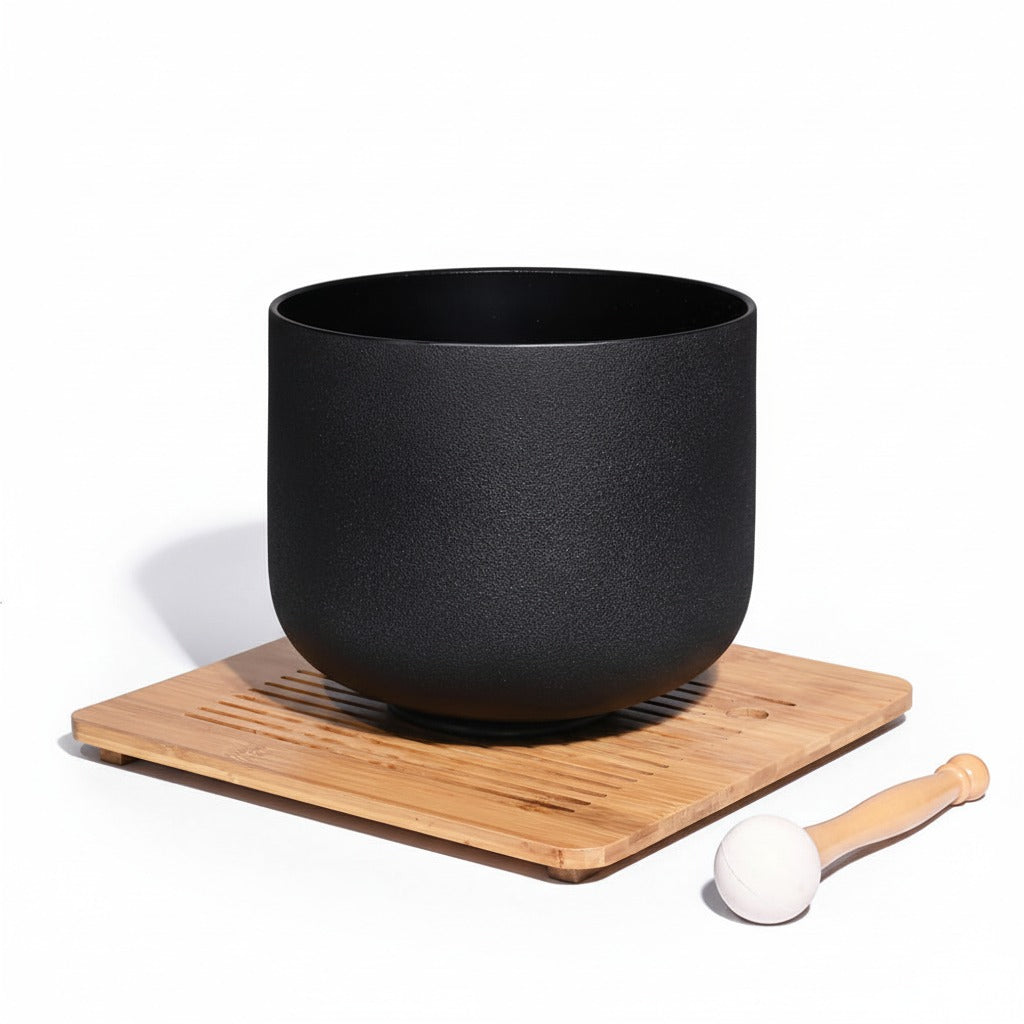 528Hz C Note Black Crystal Singing Bowl