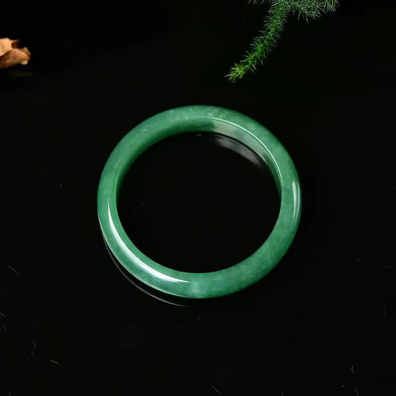 Jade Bangle Bracelet 58mm for Abundance & Protection