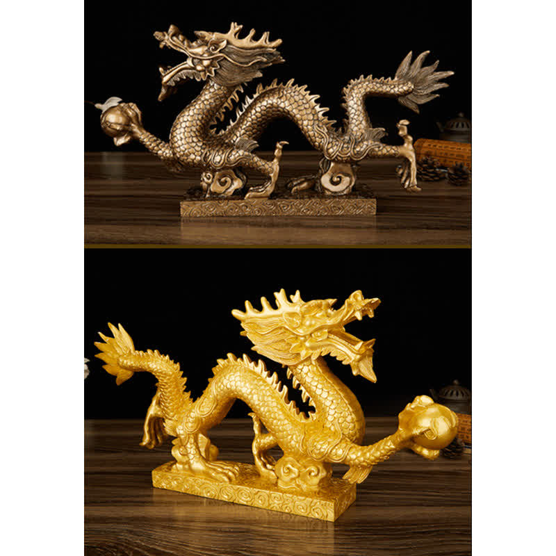 Feng Shui Chinese Dragon Statue Decoration for Prosperity