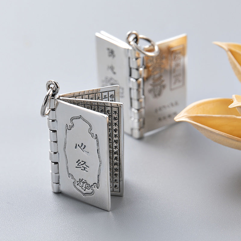 990 Sterling Silver Lotus Pendant for Protection & Enlightenment