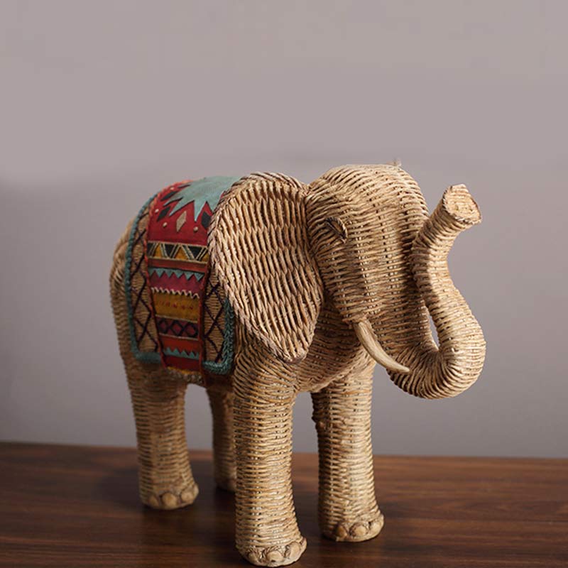 Elephant Resin Decoration for Wisdom & Wealth Home