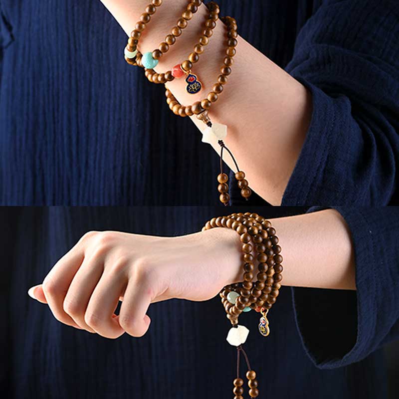 6mm Rosewood Protection Calm Bracelet Mala