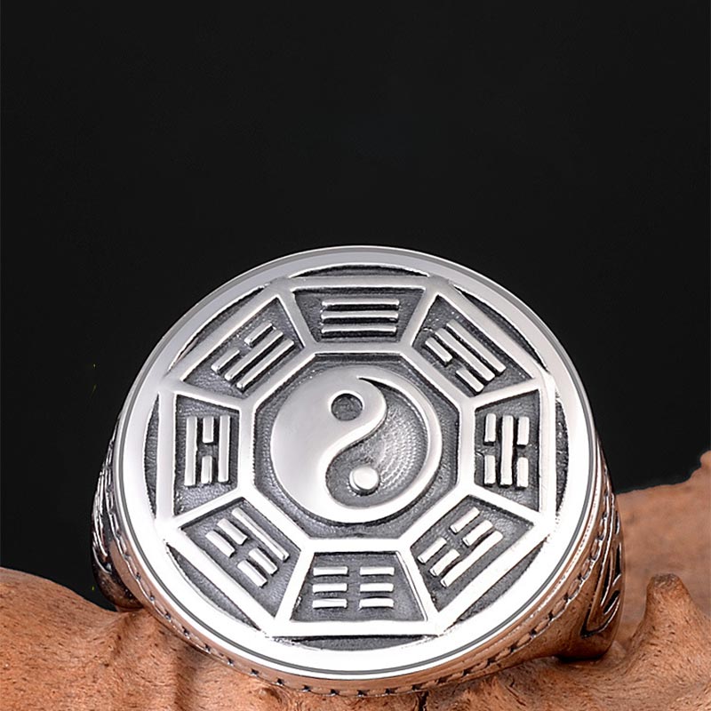 Copper Yin Yang Balance Ring 14.5mm Unisex Healing