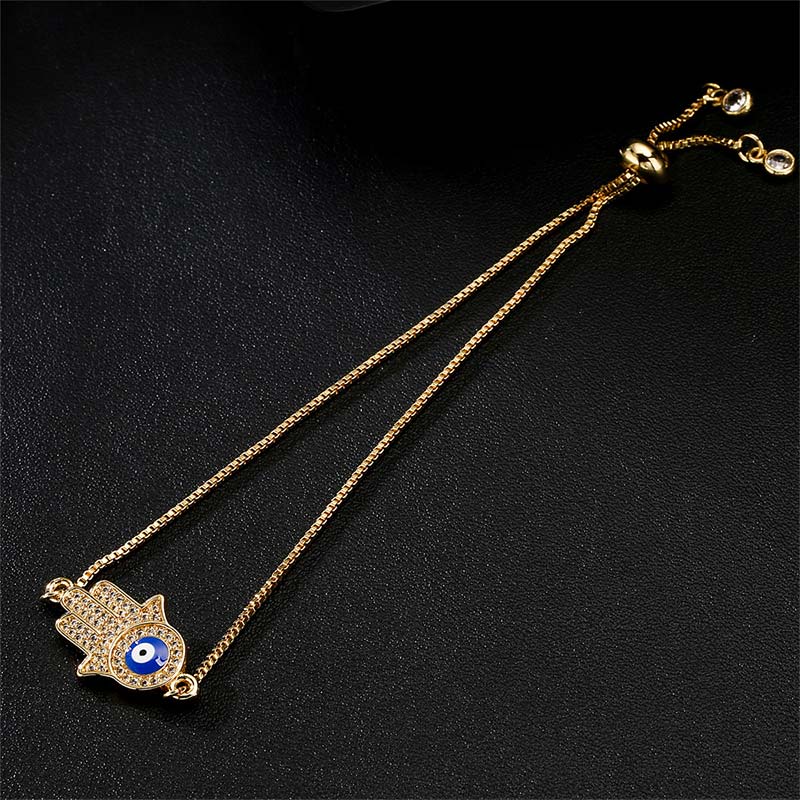 Copper Evil Eye Protection Bracelet for Courage and Luck