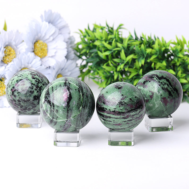 55mm Ruby in Zoisite Crystal Healing Sphere