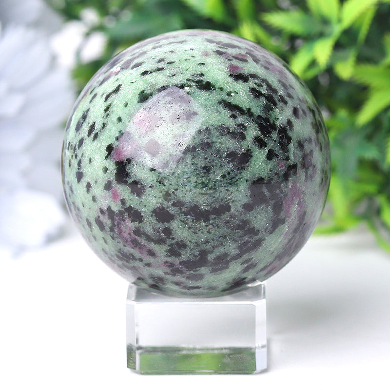 55mm Ruby in Zoisite Crystal Healing Sphere