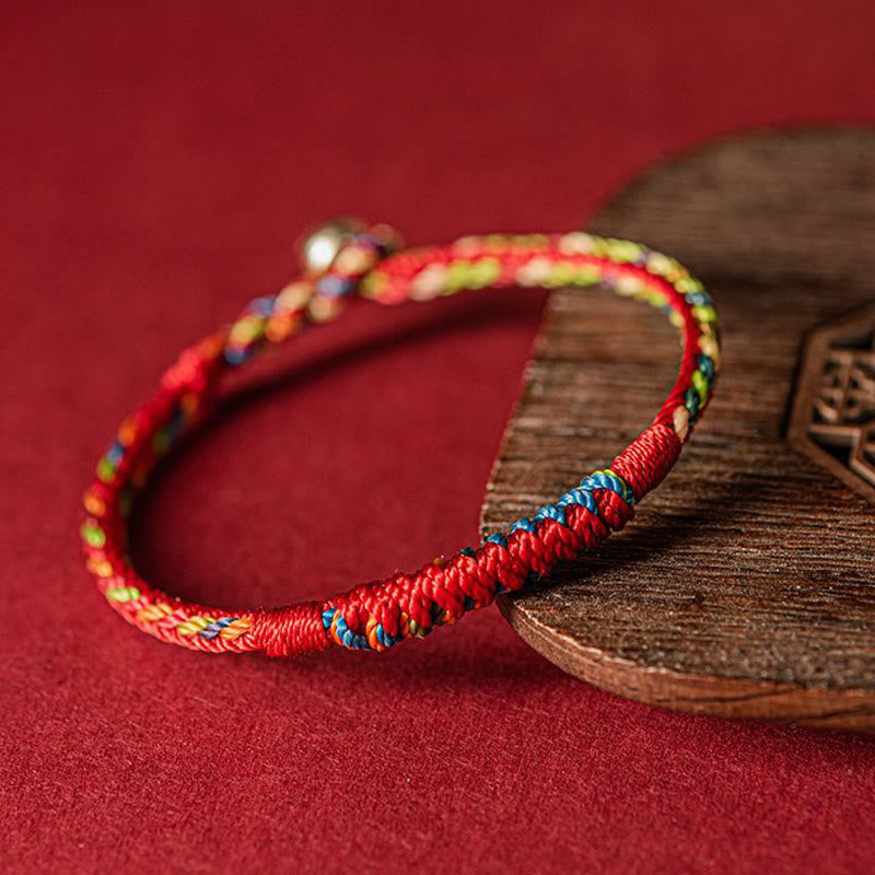 Handmade Five Color Red String Protection Bracelet