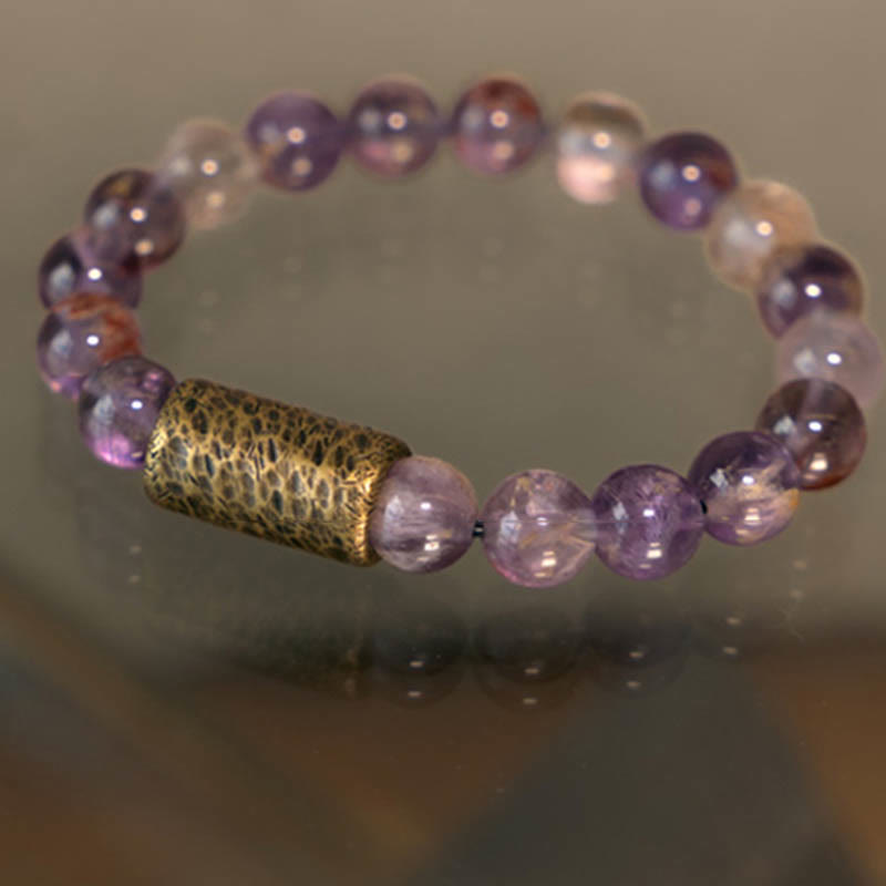 8mm Clear Quartz Protection Bracelet for Mental Clarity