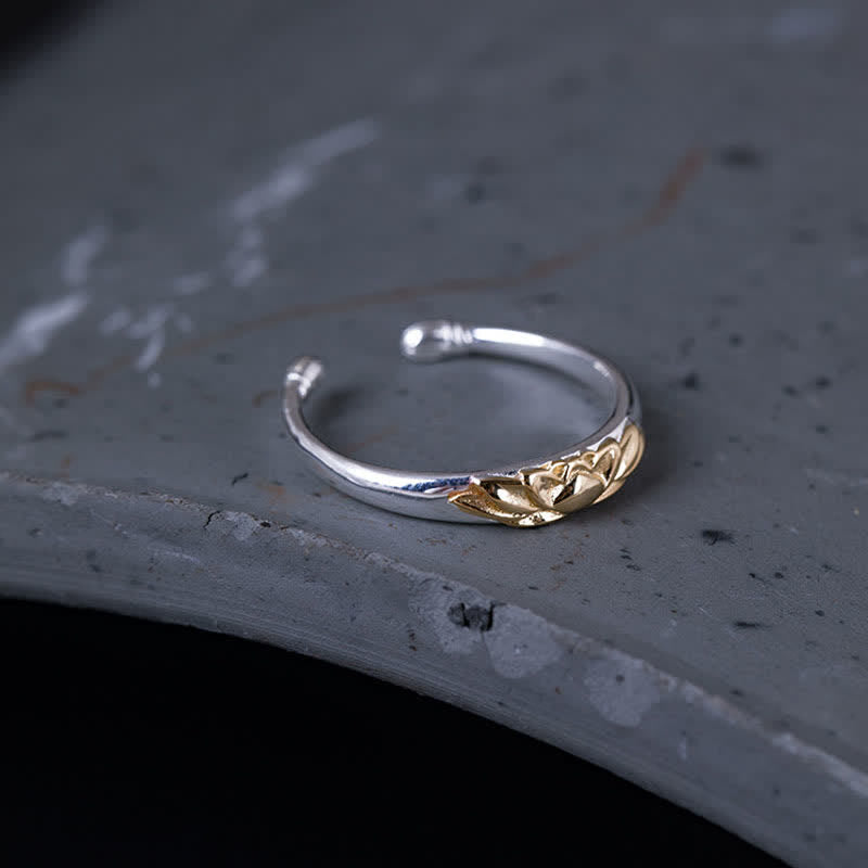 Adjustable 925 Sterling Silver Lotus Ring for New Beginnings