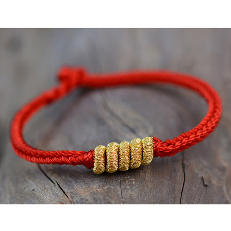 Red String Luck Strength Bracelet | Handmade Chinese Knotting