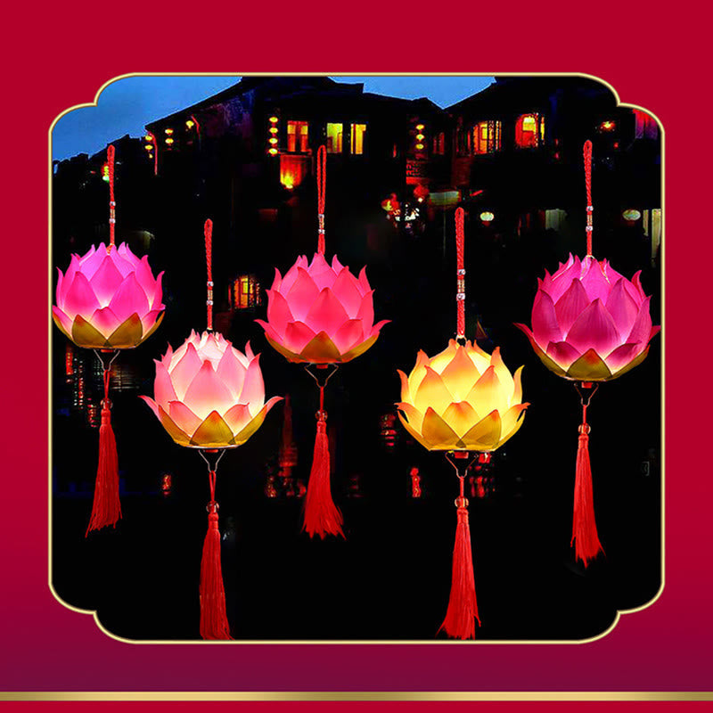 DIY Lotus Flower Dragon Lantern | Spiritual Home Accent