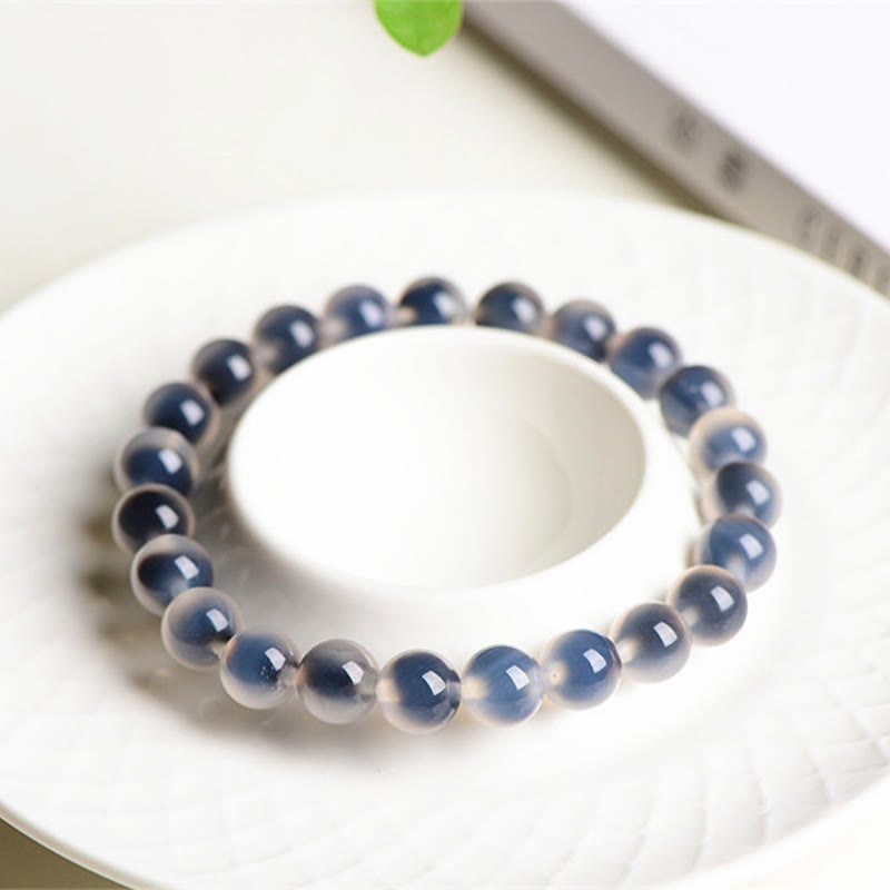 8mm Candy Agate Harmony Bead Agate Bracelet for Strength