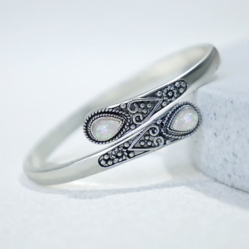 Zircon Healing Cuff Bracelet | Spiritual Protection & Wealth