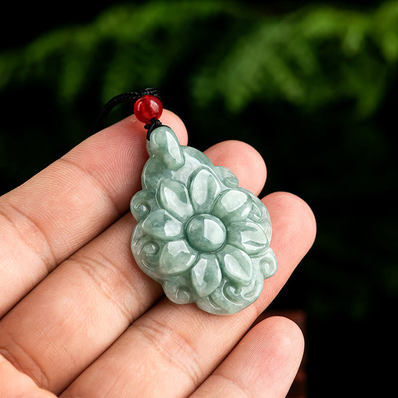 Natural Jade Luck Pendant Necklace | Prosperity & Abundance