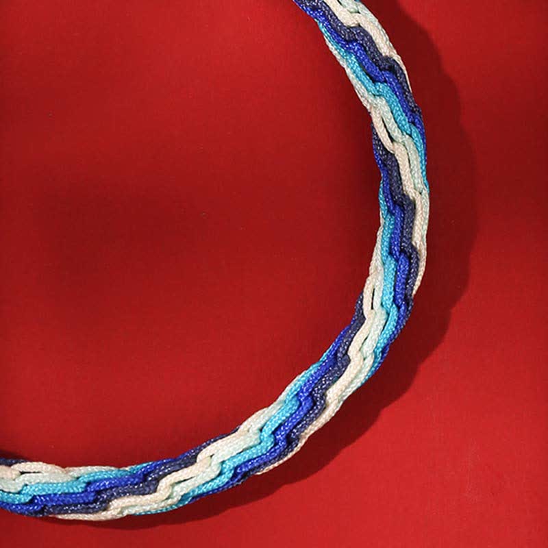 Sterling Silver Spiritual Gourd Blessing Bracelet 15-19cm