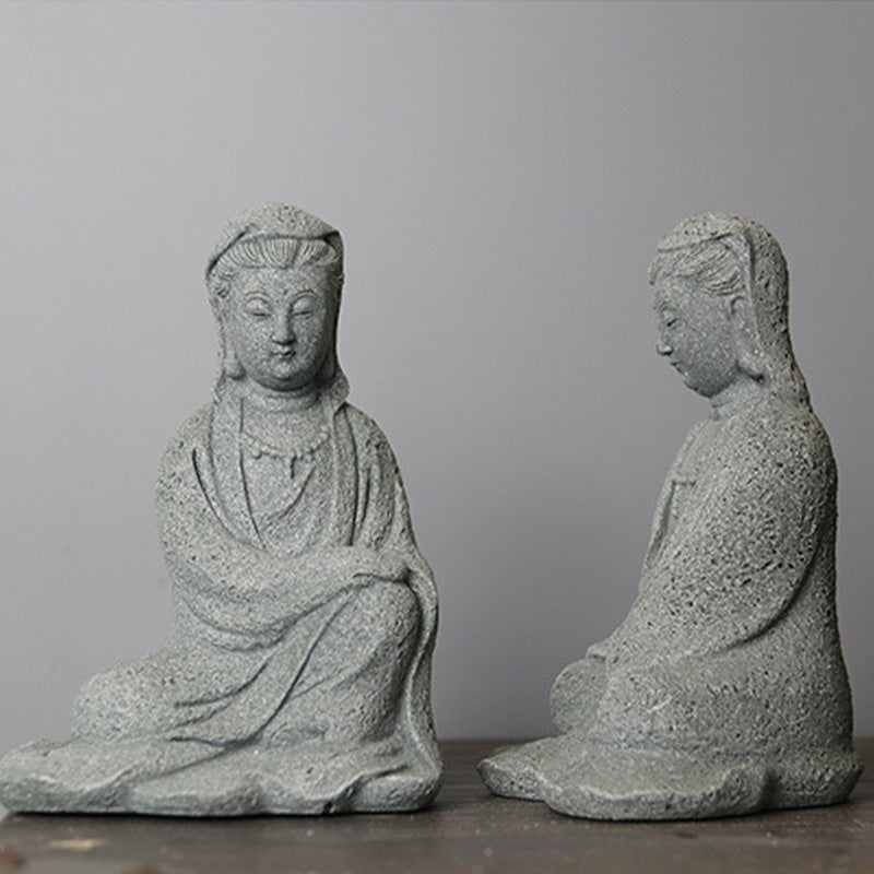 Sandstone Avalokitesvara Buddha Statue for Home Blessing