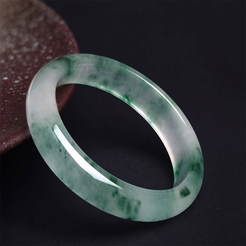 58mm Jade Luck Prosperity and Abundance Bangle Bracelet
