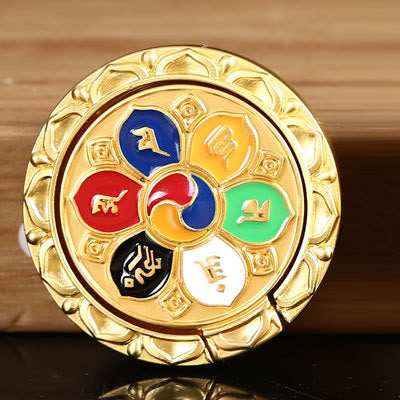 Om Mani Padme Hum Spiritual Phone Ring Bracket Universal Holder
