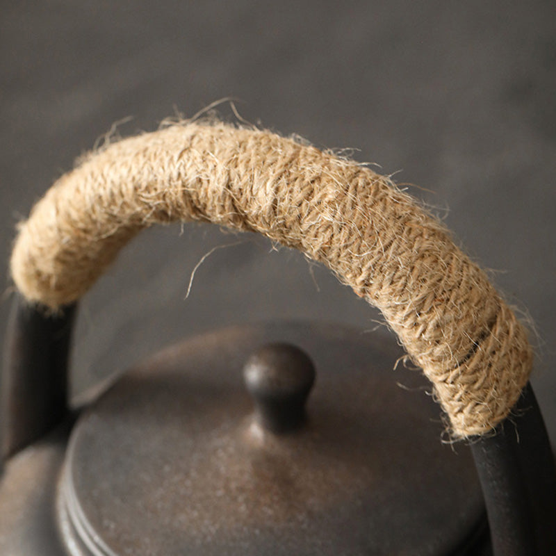 700ml Retro Brown Ceramic Gongfu Teapot with Base