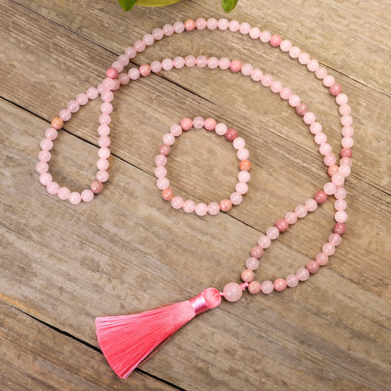 8mm Rose Quartz Love Bracelet for Self-Acceptance