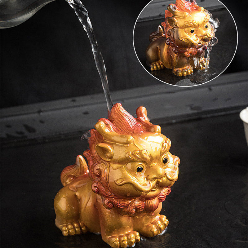 Color Changing PiXiu Resin Tea Pet | Zen Home Decor