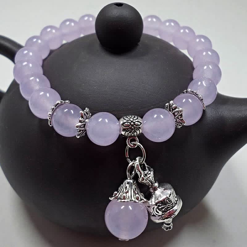 8mm Chalcedony Energy Bracelet for Spiritual Balance