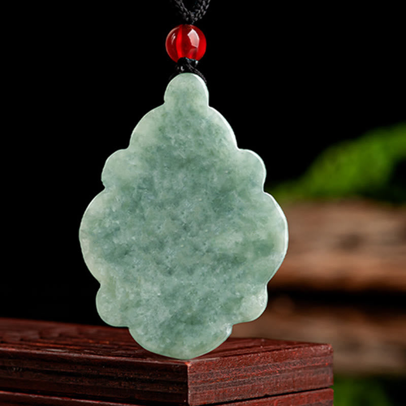 Natural Jade Luck Pendant Necklace | Prosperity & Abundance
