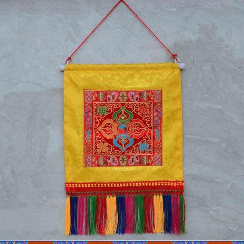 Vajra Wall Art with Bagua Map | Feng Shui Decor 32cm