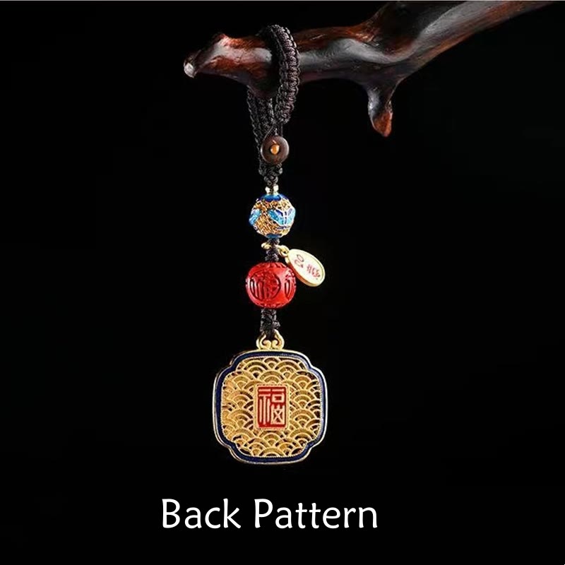 Blessing Fu Character Ruyi Charm Key Chain | Spiritual Jewelry