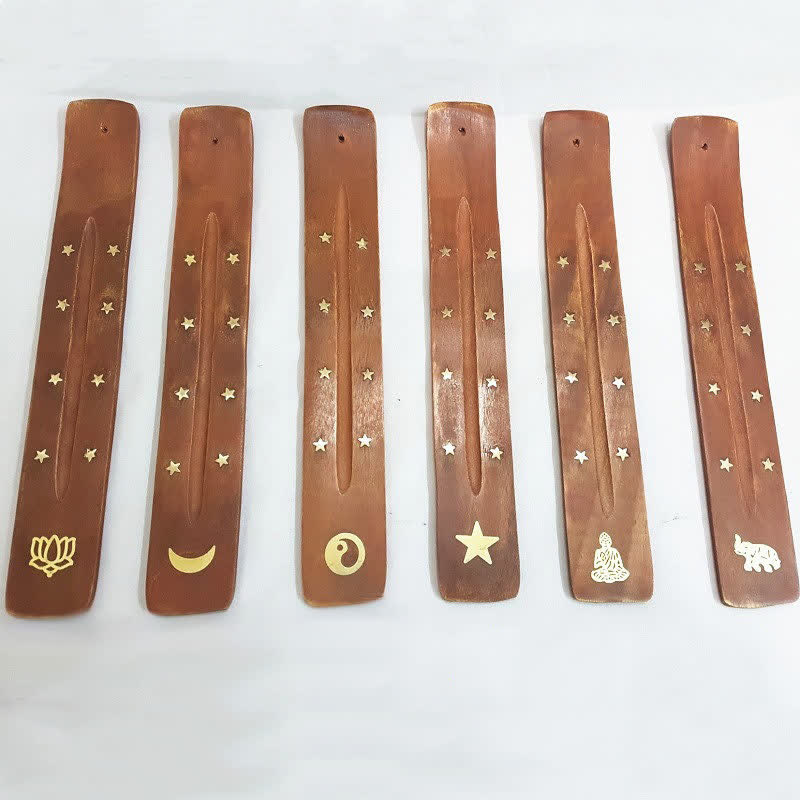 Handmade Wood Incense Burner | Meditation Decoration