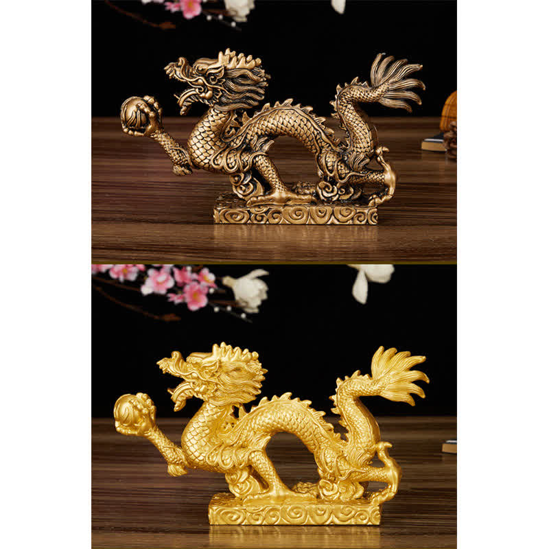 Feng Shui Chinese Dragon Statue Decoration for Prosperity