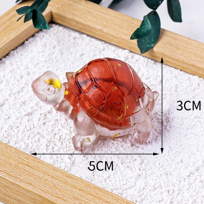 5cm Citrine Stone Mini Turtle Figurine for Prosperity