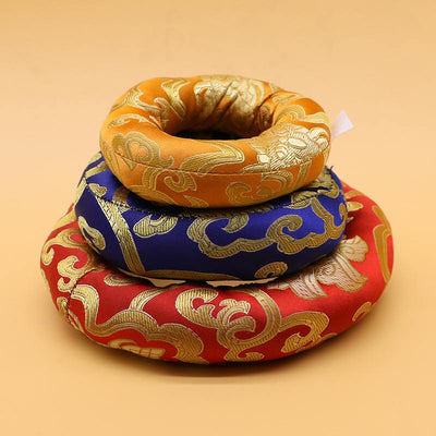 Meditation Cushion for Tibetan Singing Bowls, Polyester 8-22cm