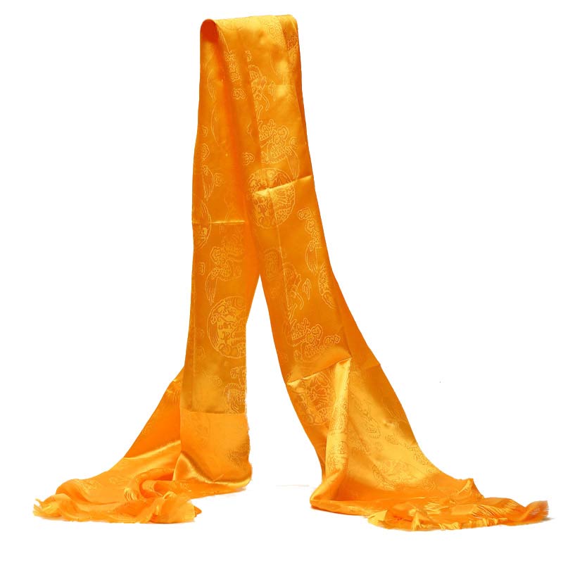 Tibetan Lucky Blessing Khata 5 Colors Dragon Phoenix Decor