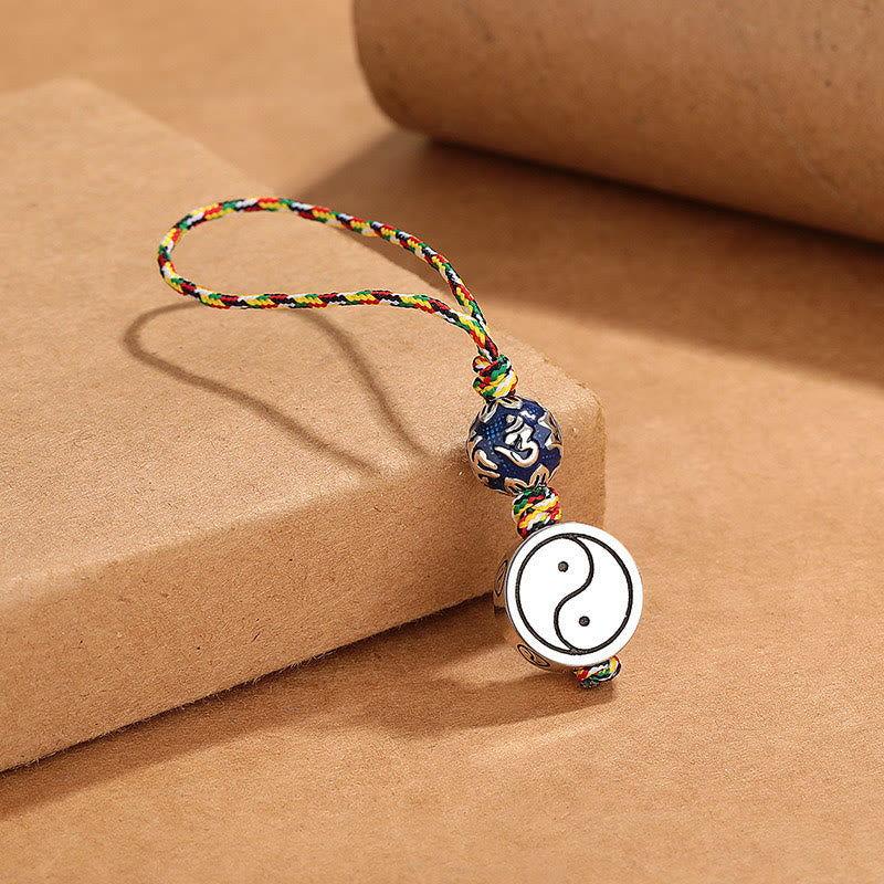 Copper Yin Yang Symbol Bagua Key Chain for Harmony & Balance