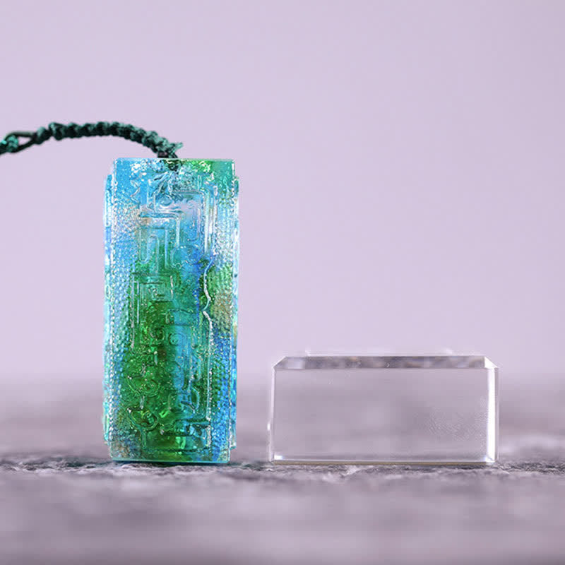 Liuli Feng Shui Crystal Art Piece for Zen Decor Balance